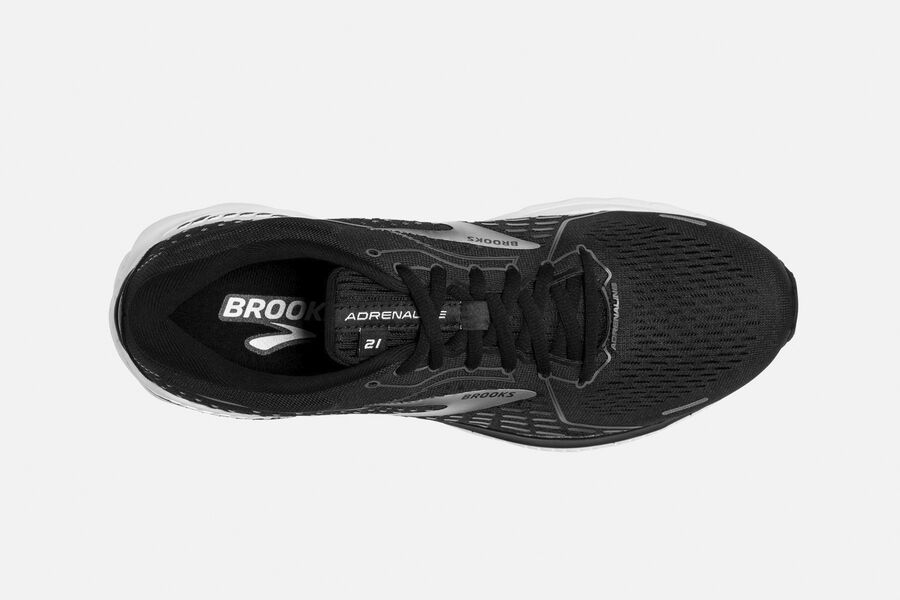 Brooks Adrenaline Gts 21 Road Loopschoenen Heren - Zwart/Wit - 283409KEJ